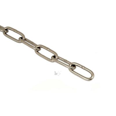 Stahlkette Rundstahlkette Edelstahl V4A din 763 6 mm Meterware Image