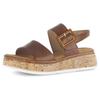 Keilsandalette GABOR "RHODOS", Damen, Gr. 42,5, braun, Kalbsleder, unifarben, modisch, Schuhe, Riemchensandale, Sommerschuh, Sandale in Weite G (=weit)