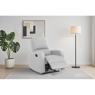 Relaxsessel HOME AFFAIRE "TOURNAY, TV-Sessel mit Recliner - und Liegefunktion, Webstoff", grau (hellgrau), H:96cm T:93cm, Sessel, Ruhesessel mit Beinablage, Liegefläche ideal verstellbar 105-135 Image