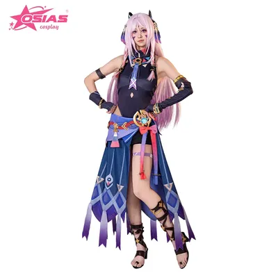 OSIAS Citlali Cosplay Kostüm Set Citlali Perücke Citlali Schuhe Genshin Impact Cosplay Image