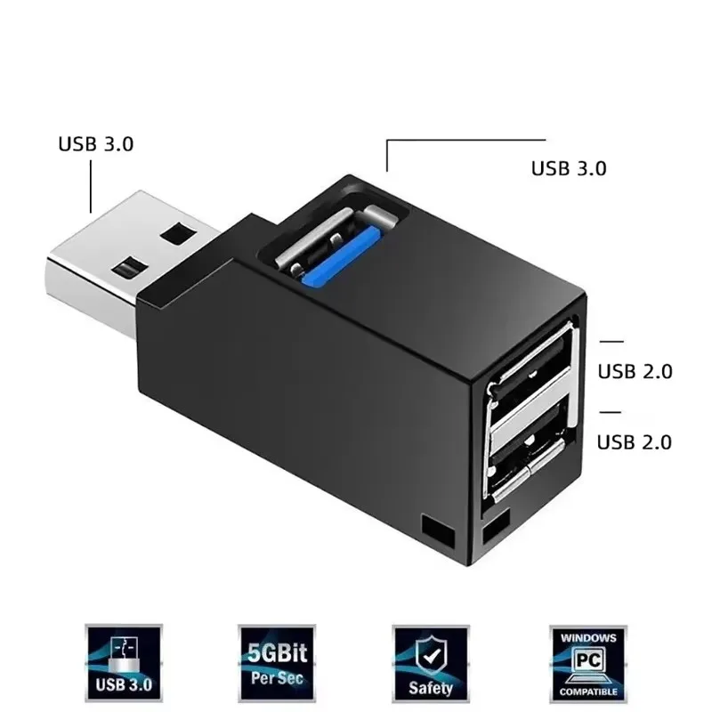 USB 3.0 Extender Auto Splitter Multi Port USB Hubs 2.0 Laptop Büro Multifunktions Lesen USB Disk Lade Adapter Image