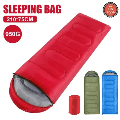 Portable Emergency Sleeping Bag for Adults, Warm Compact Design with Zip Closure, 950g Outdoor Travel Camping Sleeping bag