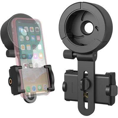 Universal Telescope Phone Adapter Adjustable Phone Scope Mount Smartphone Attachment for Binoculars Monocular Spotting Scope