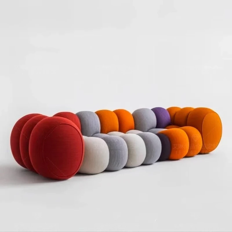 Nordic Wohnzimmer Sofas Weiß Puff Boden Designer 2025, Akzent Blase Couch Salon Luxus Hotel Sofa Wohnzimmer Möbel Hause