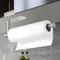 Stainless Steel Paper Towel Holder Self Adhesive Kitchen Roll Paper Holder No Punching Kitchen