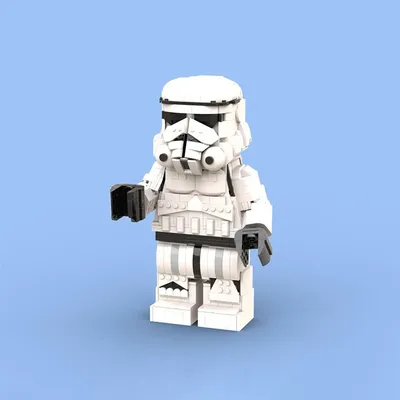 1042PCS MOC Star Battle Modulare Stormtrooper Minifigur Skaliert Auf 6:1 Skulpturen Modell Bausteine Image