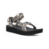Sandale TEVA "W MIDFORM UNIVERSAL", Gr. 39, neon floral schwarz, weiß, Textil, sportlich, Schuhe