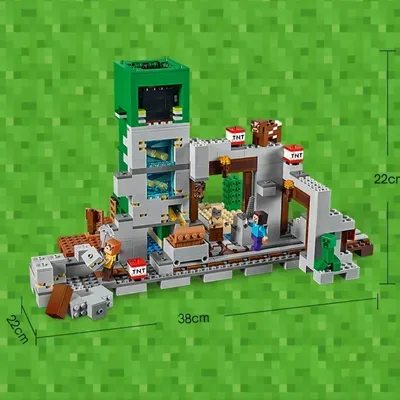 Lernspielzeug für Kinder The Creeper Mine Deep Dark Battle Warden Bausteine Ziegel Spielzeug Image