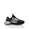 Sneaker PLEIN SPORT "The Thunder Stroke Gen.x.02.", Gr. 36, Normalschaft, 0291, schwarz, nickel, Schuhe