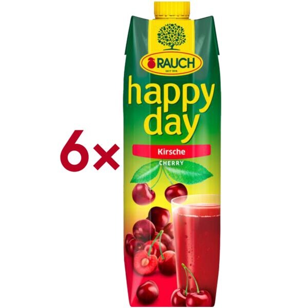 happy day 6er-Pack Fruchtnektar »Kirsche« 1 Liter Image