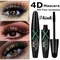 4D Waterproof Mascara Lengthen Thicken Curling Eyelashe Extension Long-wearing Mascara Black Silk Fiber Mascara Beauty Makeup