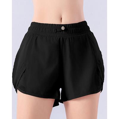 US Open Women's Tennis Shorts Pocket Drawstring Contrast Mesh Breathable Quick Dry Tennis Golf Pickleball Solid Colored Black White Pink Tennis Clothing
