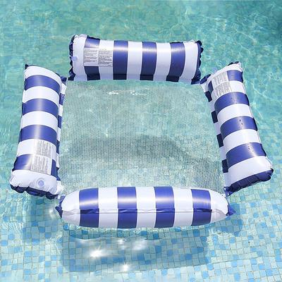 1 Pack Hammock Pool Floats Adults Multi-Purpose Inflatable Pool Floats PVC Water Hammock Lounge Floaties
