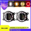 Auto da 3.5 pollici Paraurti Anteriore LED Angel Eyes Fendinebbia 12V Per JEEP Wrangler JK TJ