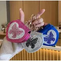 Borsa piccola con fiocco a forma di cuore, borsa per auricolari Bluetooth per Airpods 4 3 Pro2