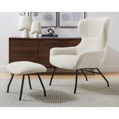 SalesFever »Eloise« Sessel mit Hocker beige Image