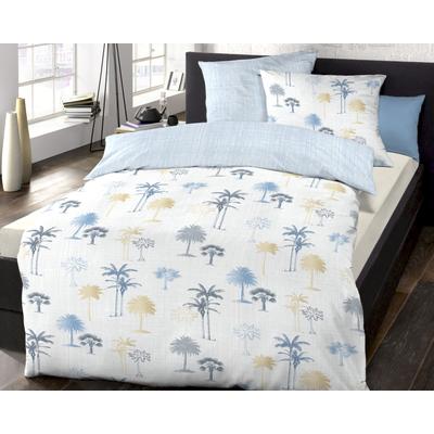 schlafgut »Tahiti« Mako-Satin Bettwäsche 6535-539 karibik – in Größen von 135x200 bis 155x220 cm Image