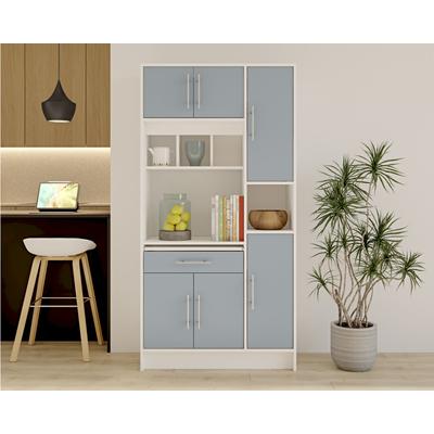 TemaHome »Louise« Küchenschrank Weiß mit Celadon Grey Image