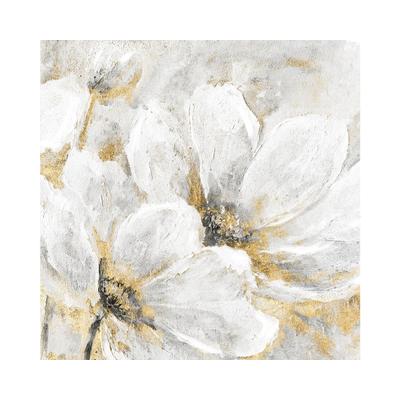 La Casa »weiße Blumen« Ölbild handbemalt Image