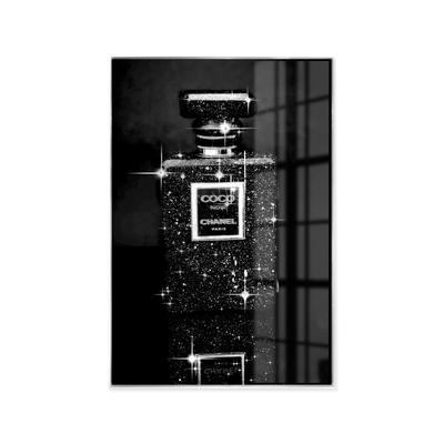 La Casa »Flacon Coco with Diamants« Glasbild mit Strassapplikation 80x120 cm Image