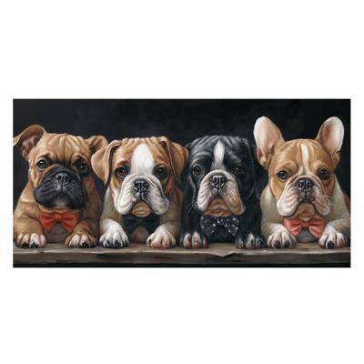 La Casa »vier Hunde« Wandbild 60x120 cm Image