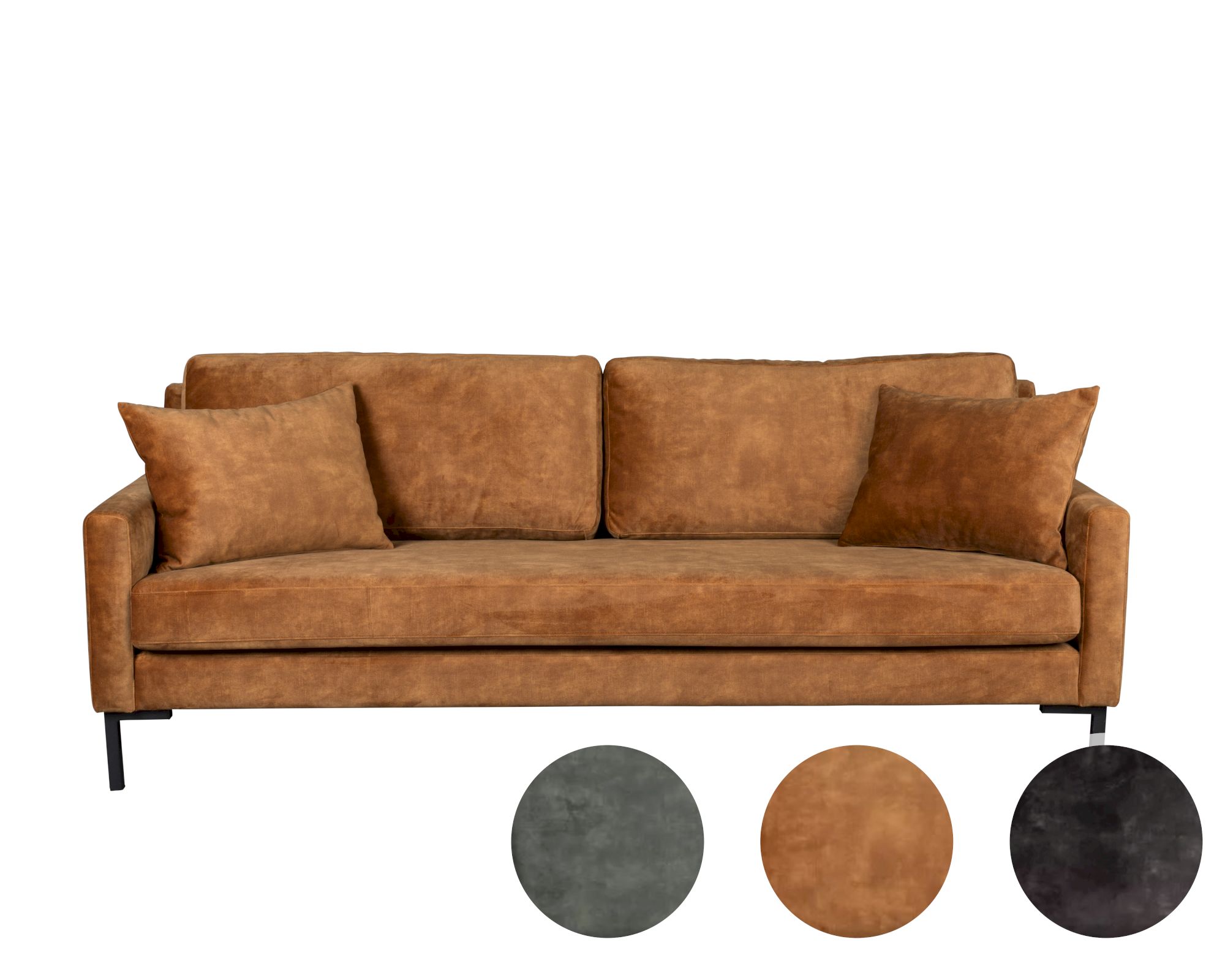 Dutchbone »Houda« 3-Sitzer Sofa – erhältlich in 3 Farben