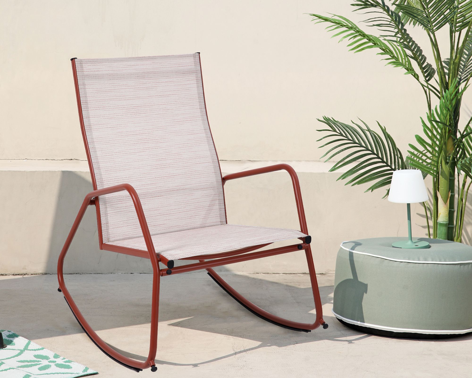 Best »Brody« Schaukelstuhl terrakotta – erhältlich in 2 Größen Image