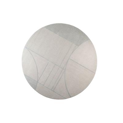 Zuiver »Bliss« Teppich rund blau/grau Image