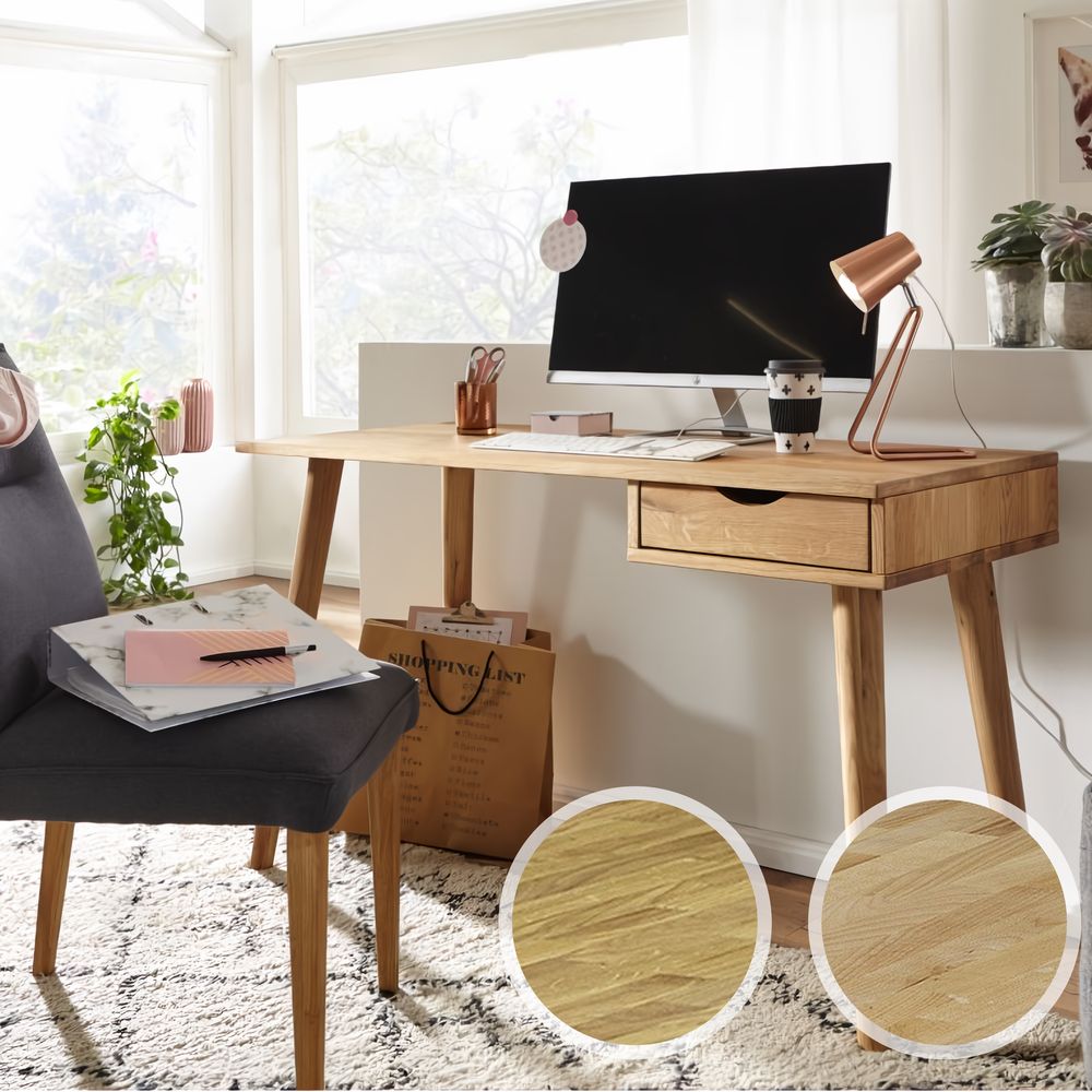 3S Frankenmöbel »Moritz« Massivholz Schreibtisch – erhältlich in 2 Holzarten