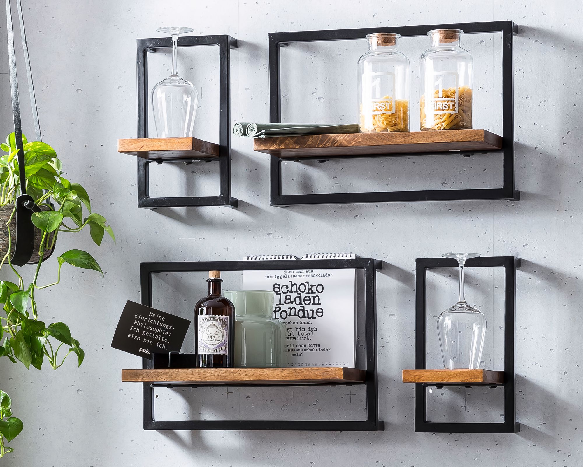 SIT »Panama« Wandregal Set 4-teilig