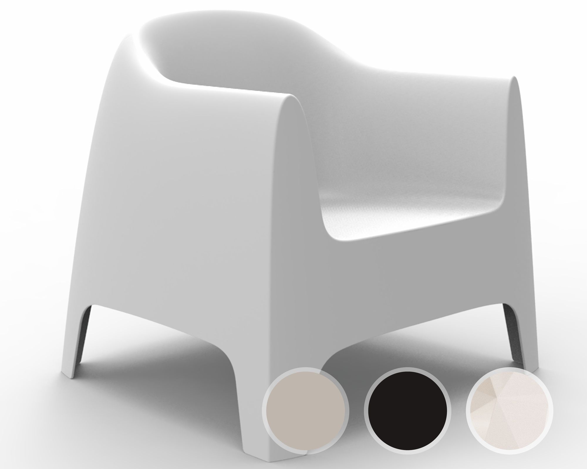 Vondom »SOLID« Outdoor Sessel – erhältlich in 4 Farben