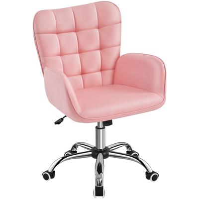 TEMU Costoffs Office Chair Ergonomic Desk Chair With Armrests And Casters Office Stool Work Chair Swivel Chair Height Adjustable Padded Chair Computer Chair Loadable Up To 136 Kg Image