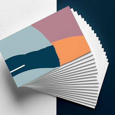 TEMU 200/500/1000 Custom Double-sided Business Cards 2*3.5inch Customizable With Image Or Text Suitable For Offline Clothing Stores, Beauty Salons, And Other Small Businesses Muchkey Image