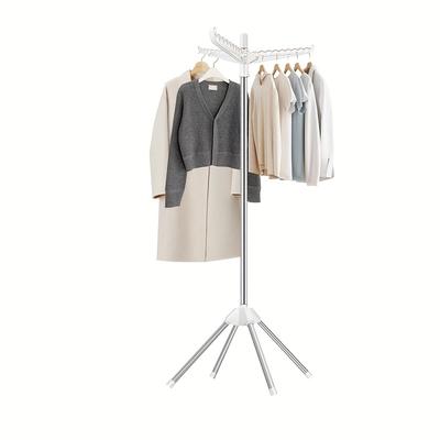 TEMU 1pc-drying Rack, Foldable Drying Rack With And Rotatable Hanger , Drying Racks Image