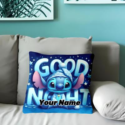 TEMU 1pc Pillowcase Custom Stitch Single Sided Pillow Cover - Knitted Polyester Cushion Cover With Zipper, Machine Washable, For Home And Outdoors - Room Types Image