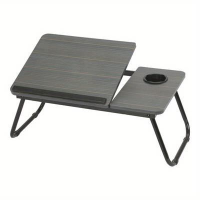 TEMU Faltbare Laptoptisch 55x32x25cm Notebooktisch Betttisch Notebook Laptop Bett Tablett Tisch Für Lesen Oder Frühstücks Mit Getränkehalter Image