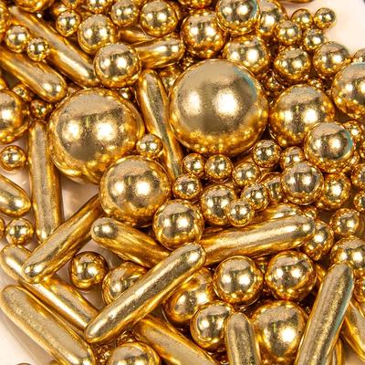 TEMU 75g/2.6oz Cake Decorating Sugar Beads, Baking Cake Decorations, Round With Stick, Suitable For Cake, Lollipop, Cupcake, Ice Cream, , Suitable For , Birthday Party Cake, Christma Image