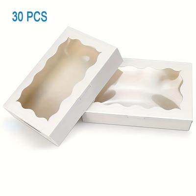 TEMU 30pcs Window Gift Packaging Box, Elegant Gift Boxes Suitable For Weddings, Birthdays, Graduations, Holiday Party Gifts Image