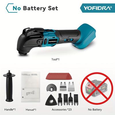TEMU 18v Vibration Multifunctional Tool, Suitable For Dtm51, Multifunctional Electric Tool, Electric Trimmer/shovel, Suitable For Yofidra Battery (excluding Battery) Image