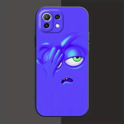 TEMU Shockproof Black Phone Cover Featuring A Bad Face, Compatible With Xiaomi Mi 11 Lite 5g, 13, 11t, 12x, 12t Pro, 10t, 13lite, And 11t Pro. Image