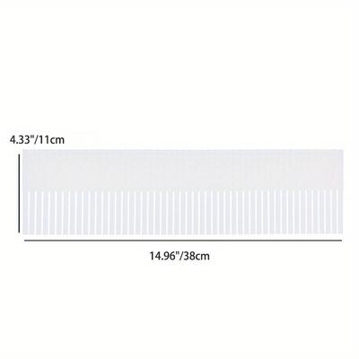 TEMU Adjustable Drawer Dividers Set Of 5 - Expandable Organizer Inserts For Bedroom, Office, Closet Storage - Diy Customizable White Plastic Grid Organizers Image