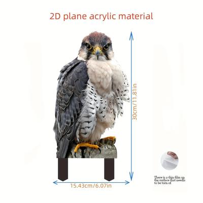 TEMU 2d Flat - 1pc, 2d Flat, Garden Stake Decoration - Realistic Plastic Outdoor Lawn Decoration For Yard, Patio, Or Farm - Graduation Season And Animal Themed Garden, Yard Outdoor Decoration Image