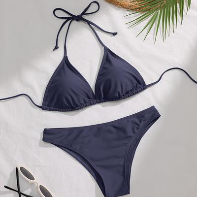 TEMU Women' Color Classic Bikini Set Image