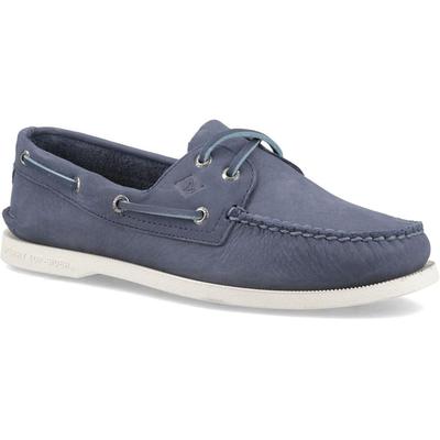 Authentic 2 Eye Leather Boat Shoes - Blue - Sperry Top-Sider Slip-Ons