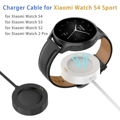 White Charger Cable For Xiaomi Watch 2 Charging USB Cable Watch S2 S3/S4 Sport/Watch 2 Pro Charging Wire Smartwatch Accessories