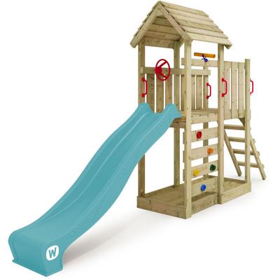 Wickey - Stelzenhaus Klettergerüst JoyFlyer mit Rutsche, Kletterturm mit Sandkasten, Leiter & Image
