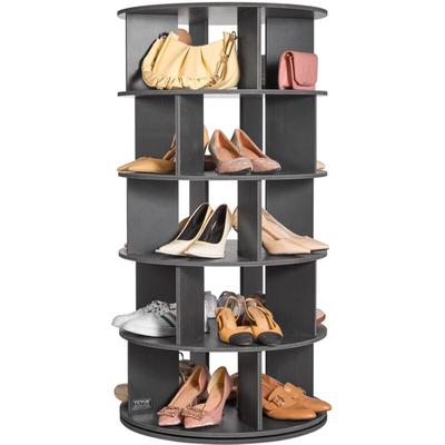 Drehbarer Schuhregalturm Schuhregal zur Aufbewahrung mit 5 Ebenen, 360° drehbare Schuhpräsentation, Image
