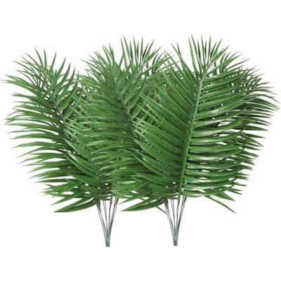 Csparkv - 12 Stück künstliche Palmblätter, gefälschte tropische Pflanzen, gefälschte Blätter, Image
