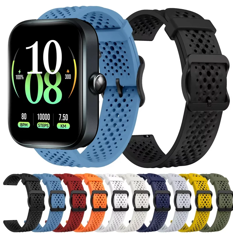 20mm 22mm Silikonarmband für Haylou Watch RS5 R8 S8 S6 Sportuhrenarmband für Haylou Watch 4 2 Pro/Solar 5 Ultra/RS4/RS4 Plus/RT3 2 Image