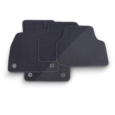 Thomatex Textil Fußmatten-Set Samtvelours Skoda Octavia 3, schwarz für Skoda Image